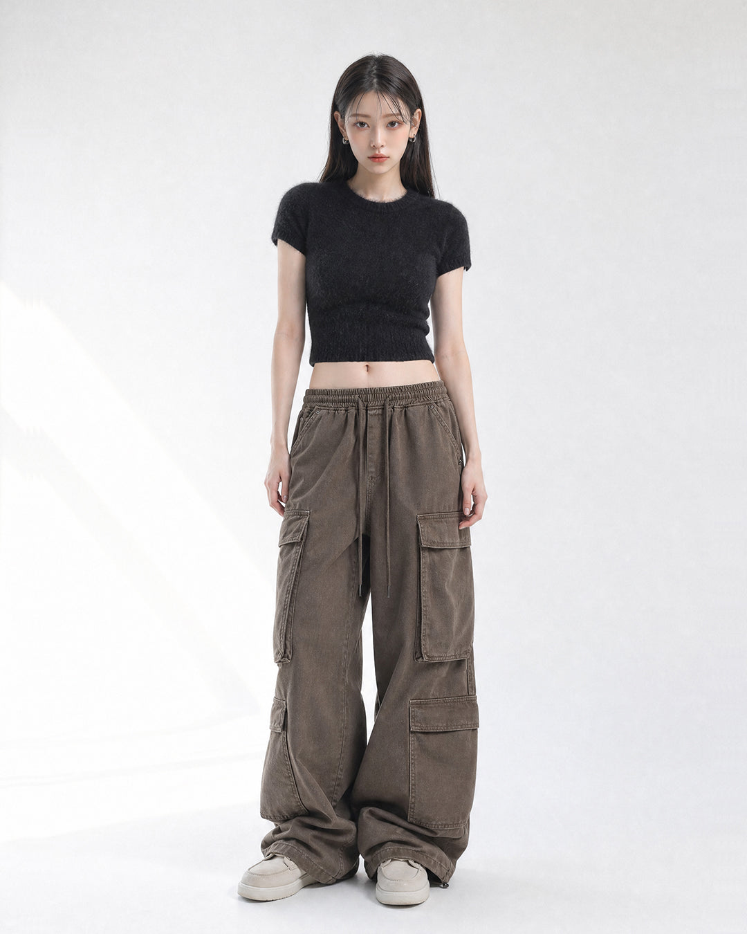 (UNISEX) Quatre Poches Wide Cargo Pants