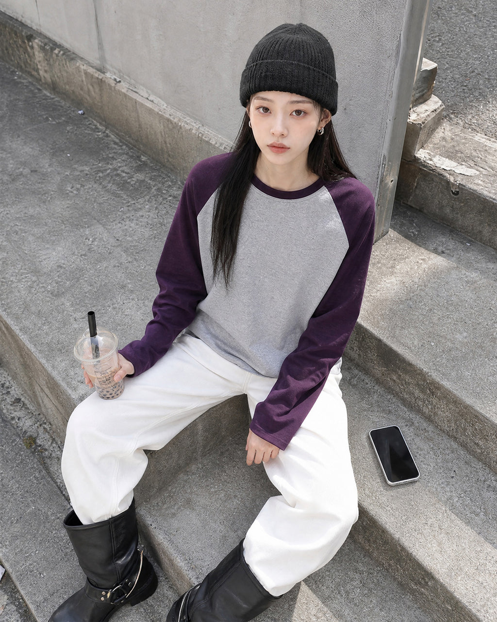 (UNISEX) Hands Raglan Long Sleeve