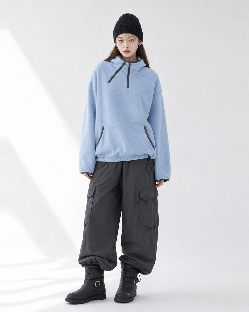 (UNISEX) Alps 2 Zip Fleece Hoodie