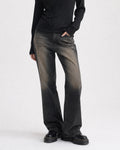 (W's) Black Washed Bootscut Jeans