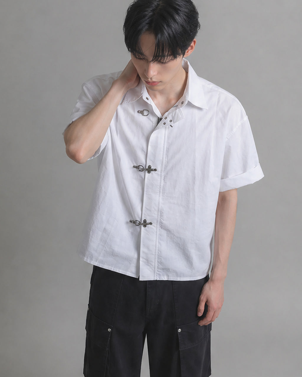 (UNISEX) Fireman Buckle Nylon Shirt