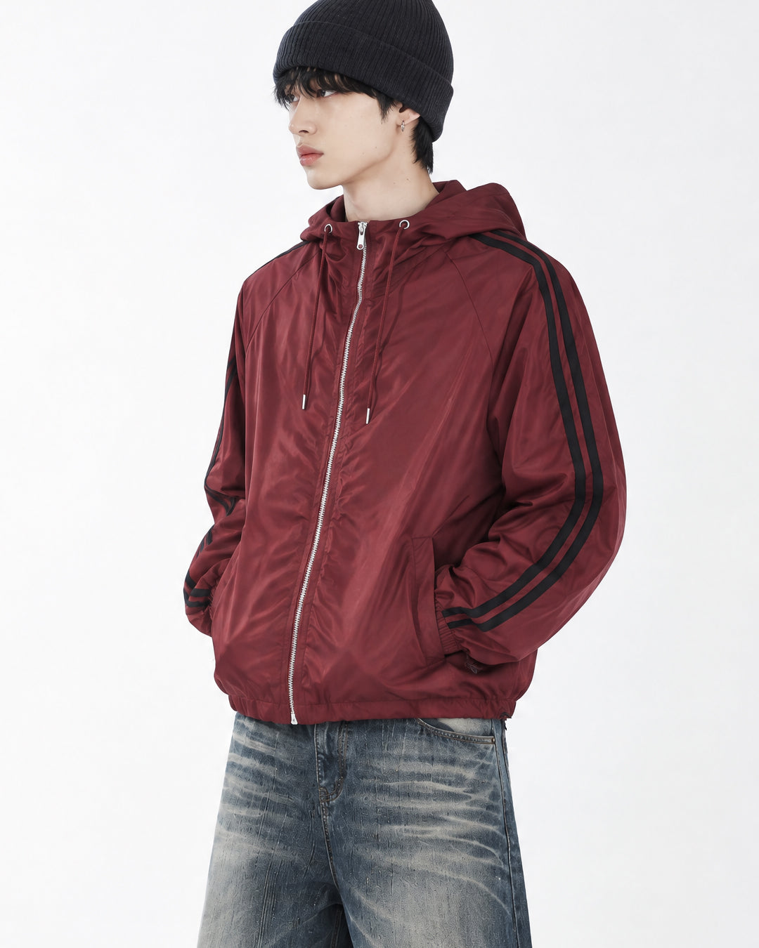 (UNISEX) Aka Track Hood Windbreaker