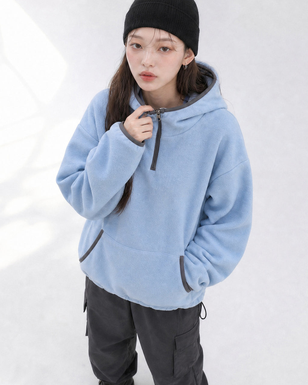 (UNISEX) Alps 2 Zip Fleece Hoodie