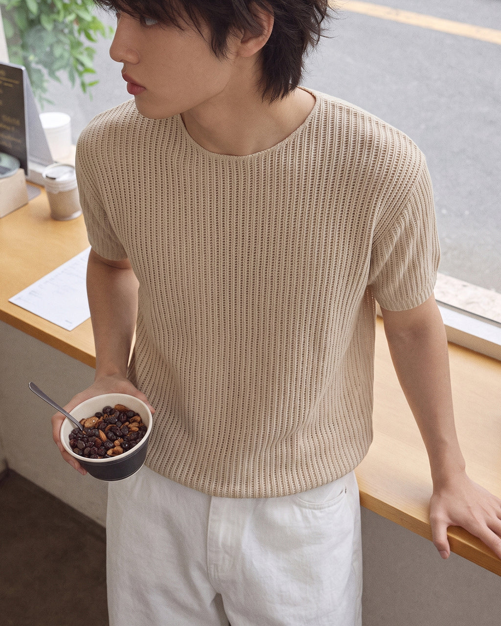 (M's) Velour Dekki Short Sleeve Knit