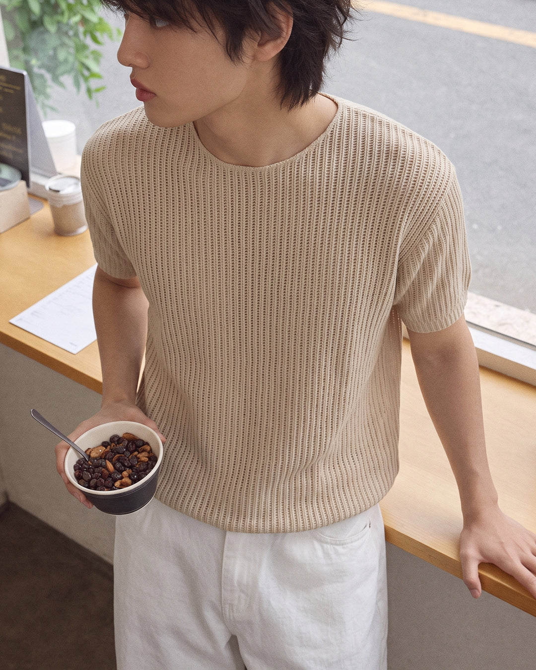 (M's) Velour Dekki Short Sleeve Knit