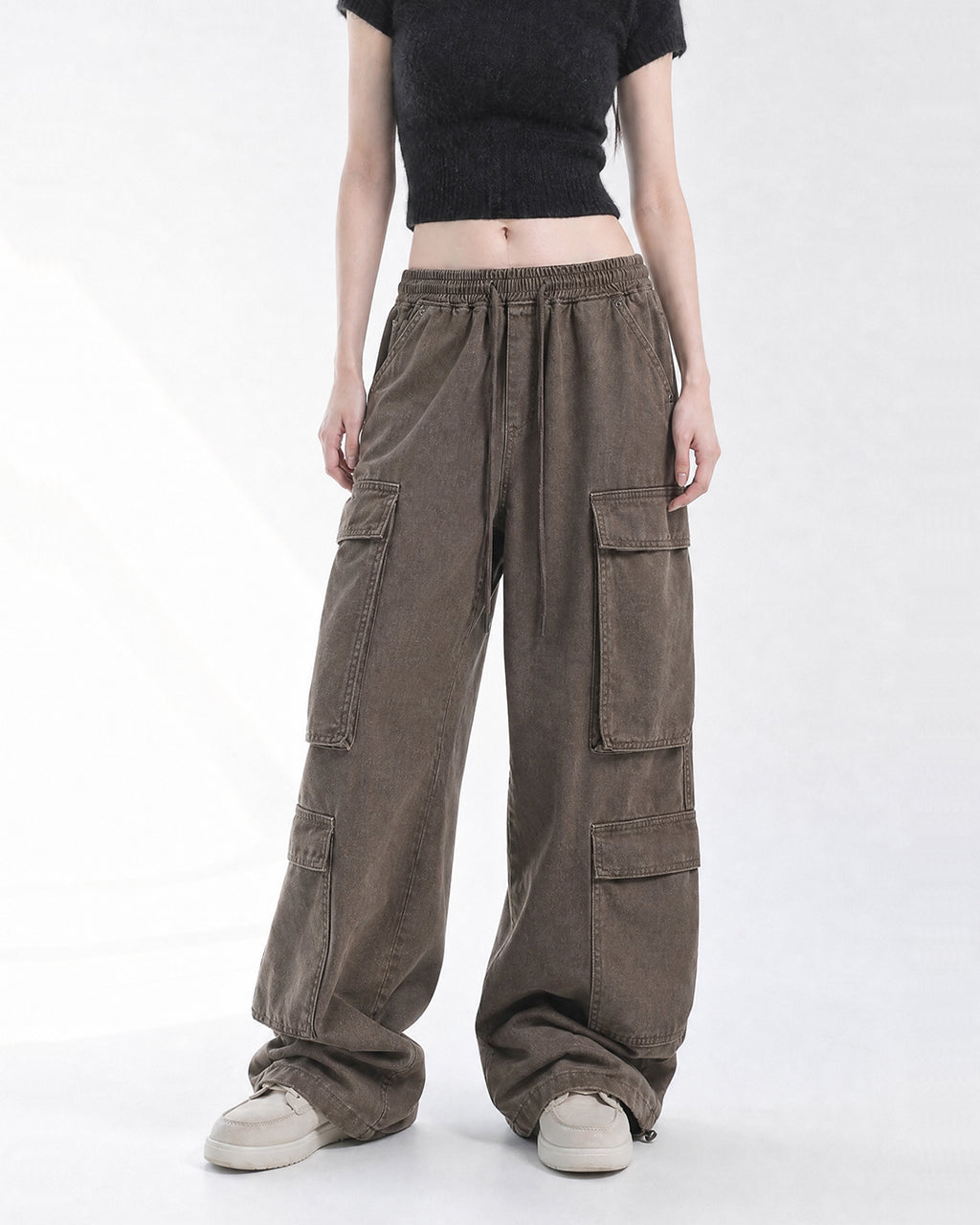 (UNISEX) Quatre Poches Wide Cargo Pants