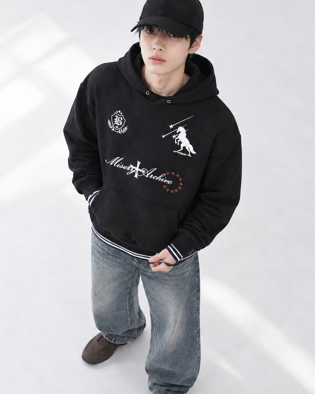 (UNISEX) Starfall Graphic Hoodie
