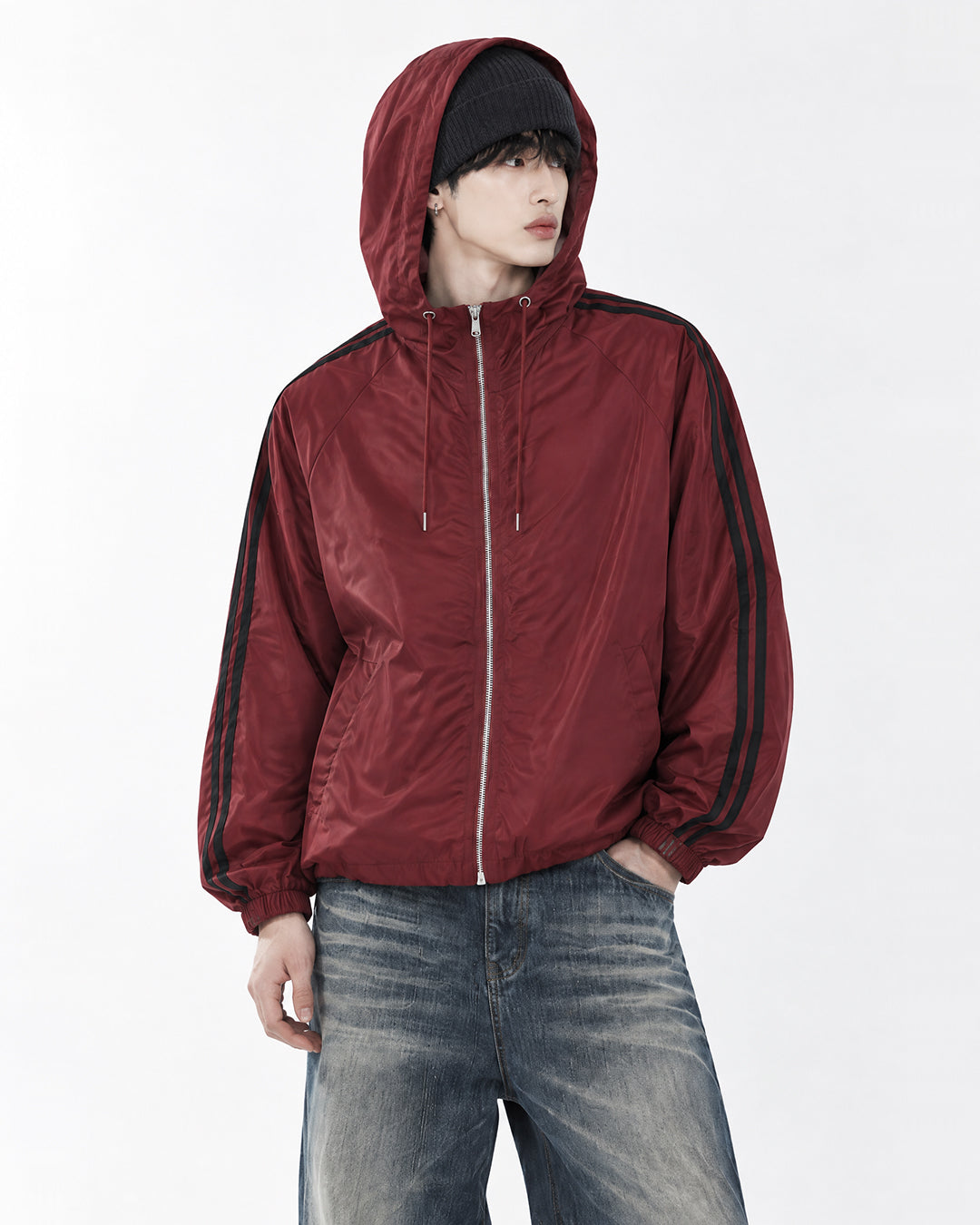 (UNISEX) Aka Track Hood Windbreaker
