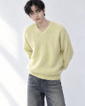 (UNISEX) Clay V-Neck Mohair Knit