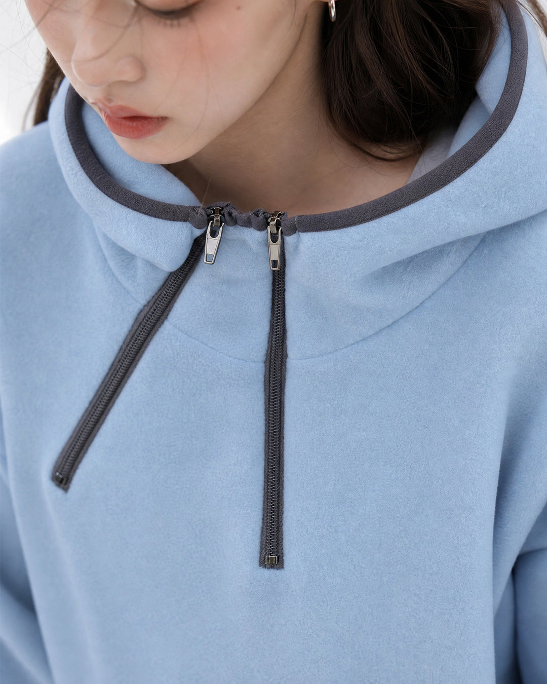 (UNISEX) Alps 2 Zip Fleece Hoodie