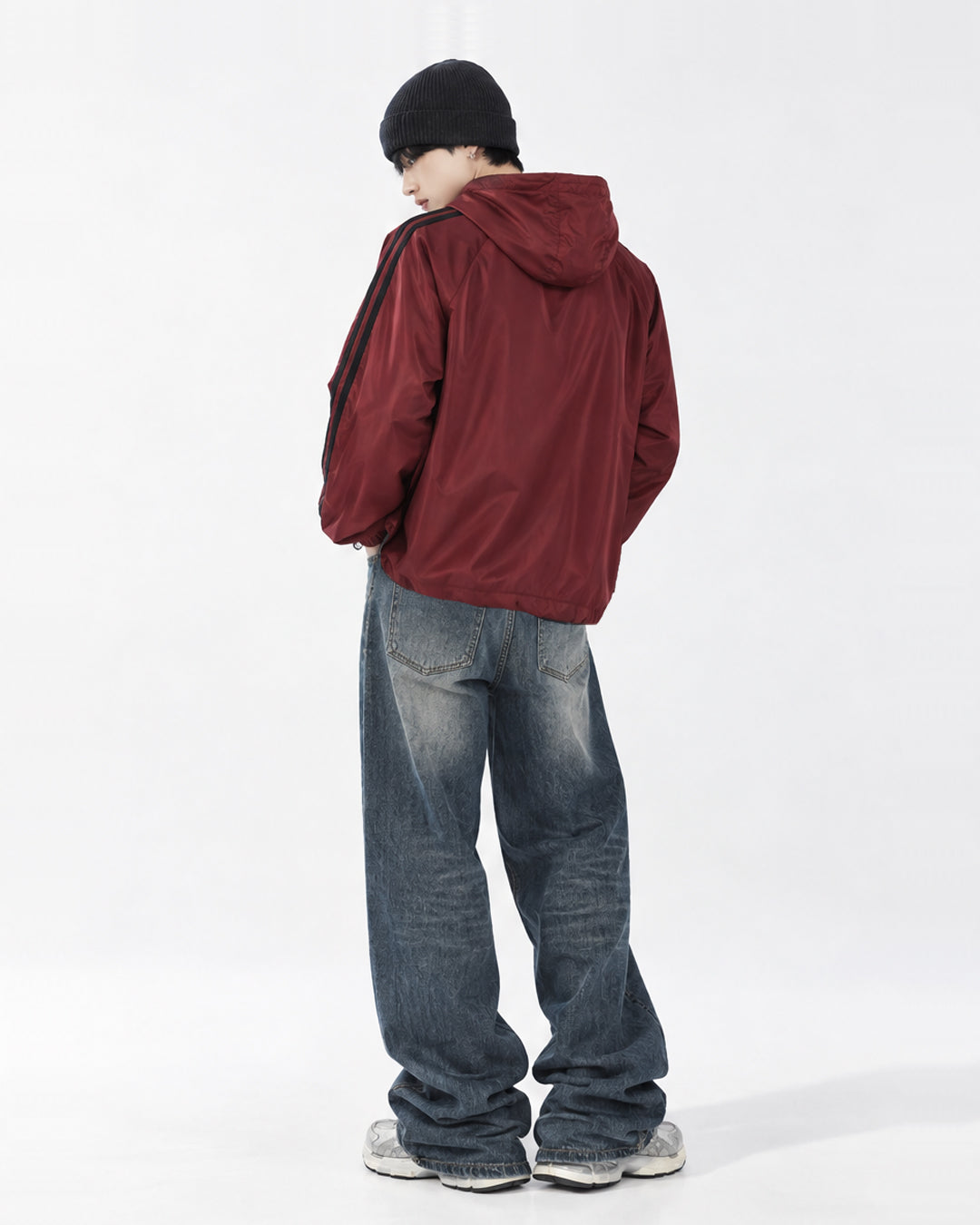(UNISEX) Aka Track Hood Windbreaker