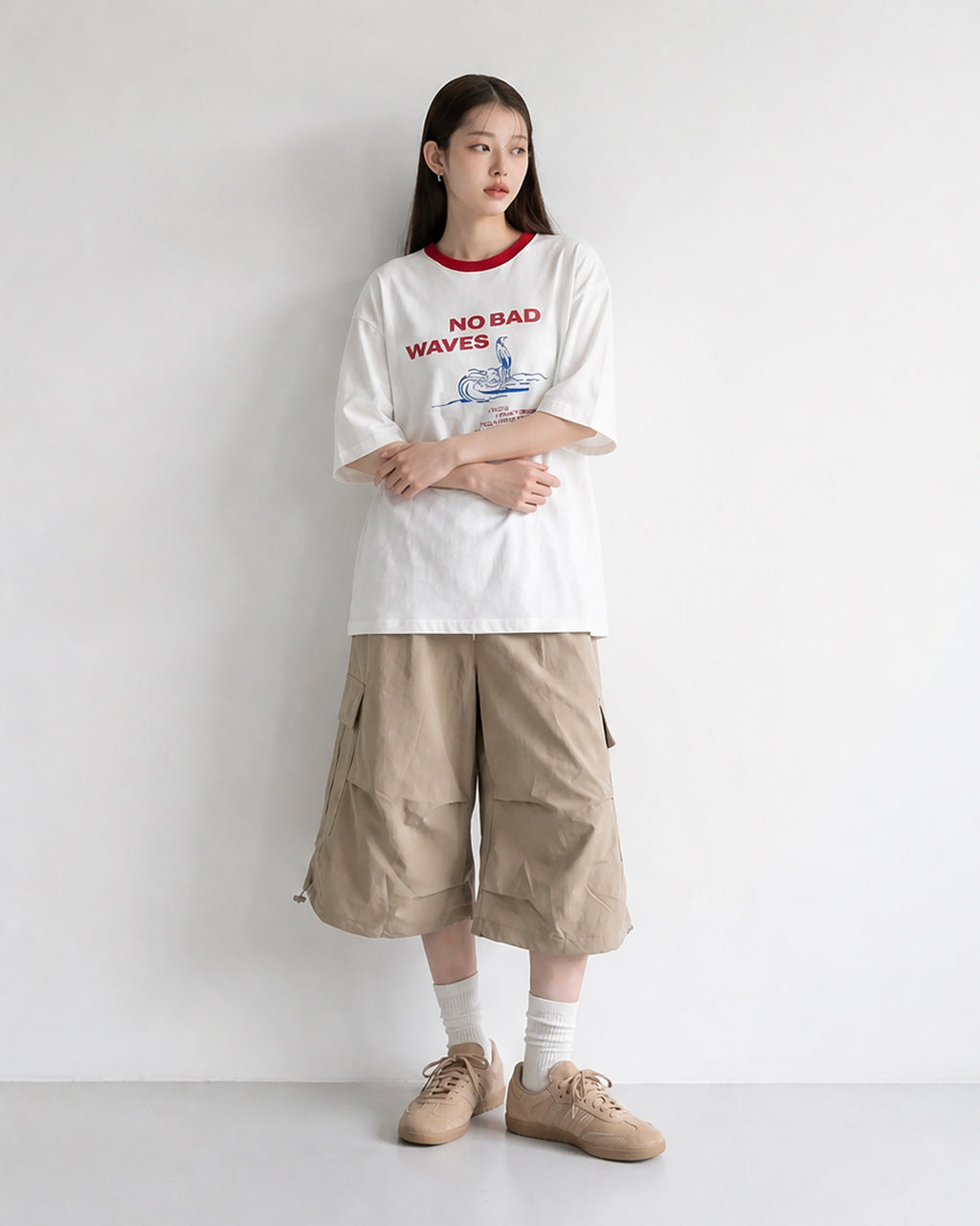 (UNISEX) Wave Ringer Tee