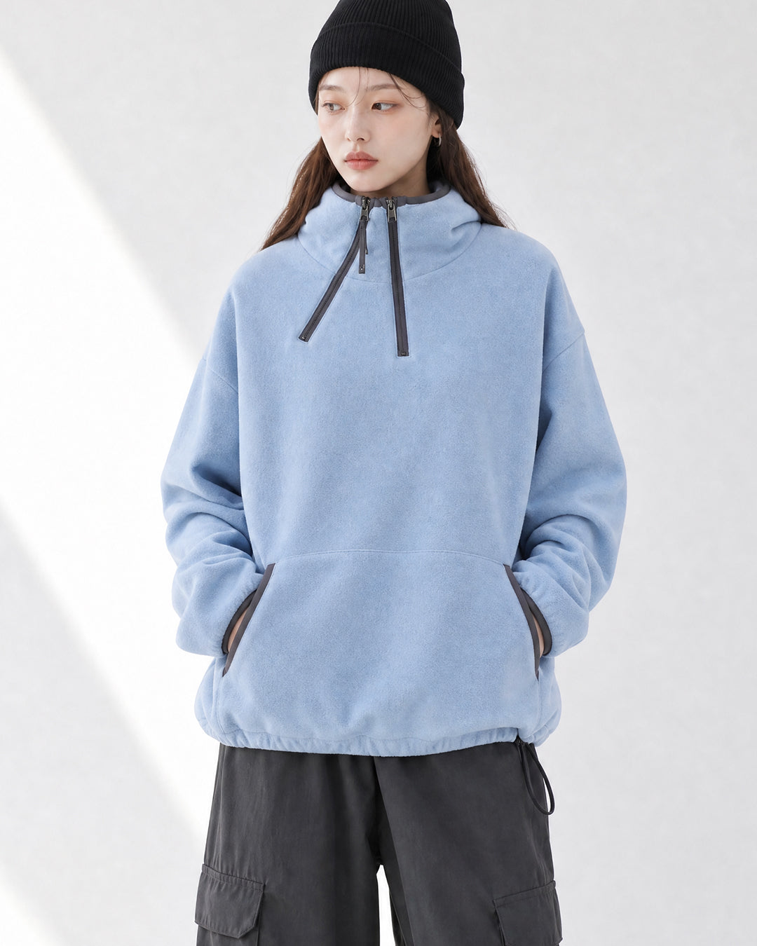 (UNISEX) Alps 2 Zip Fleece Hoodie