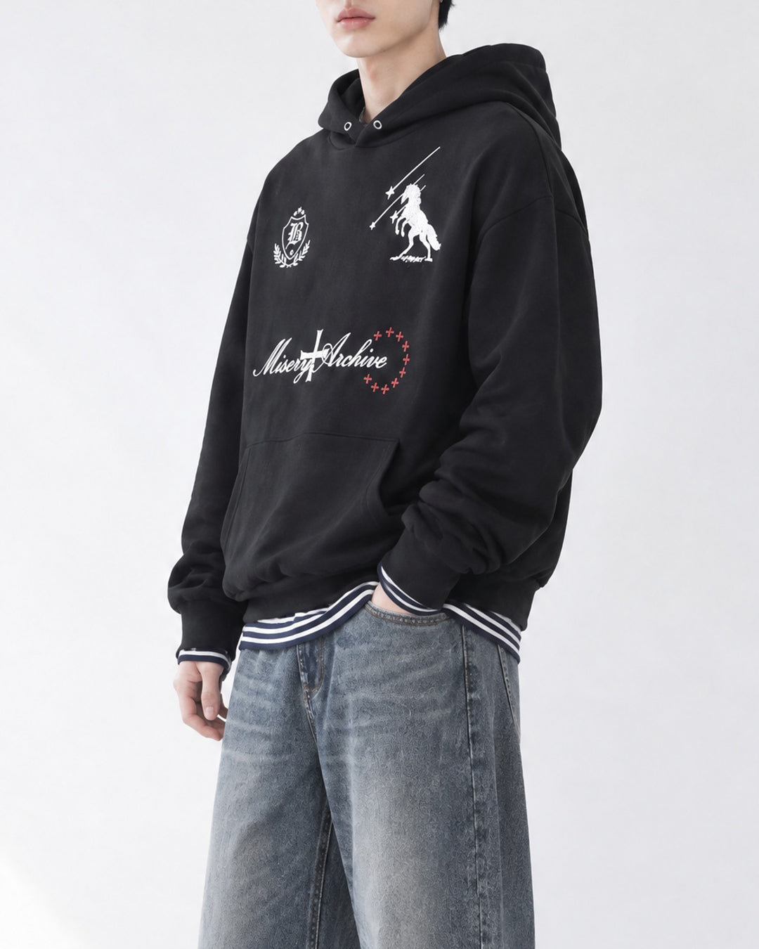 (UNISEX) Starfall Graphic Hoodie