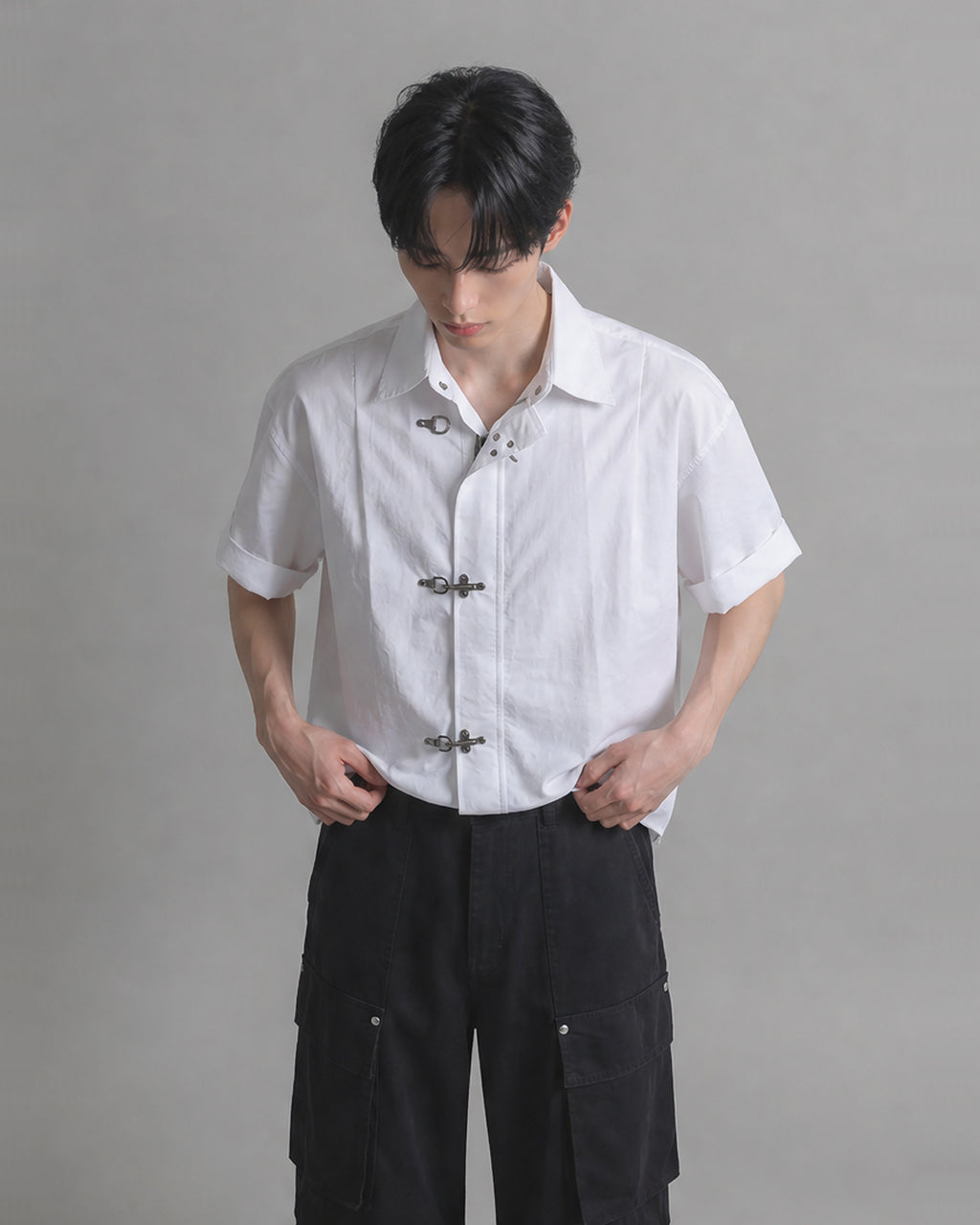 (UNISEX) Fireman Buckle Nylon Shirt