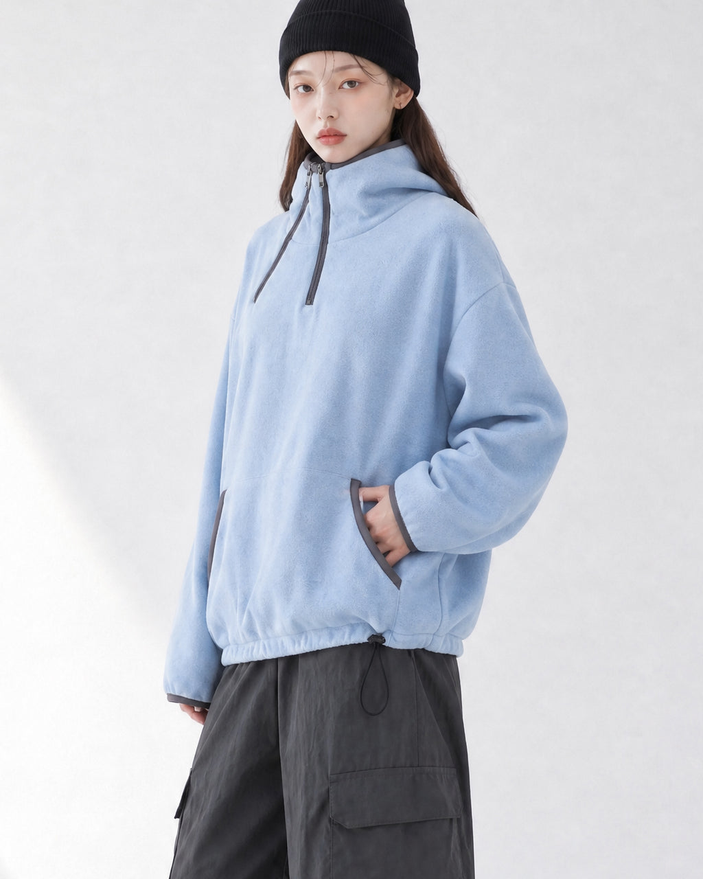 (UNISEX) Alps 2 Zip Fleece Hoodie
