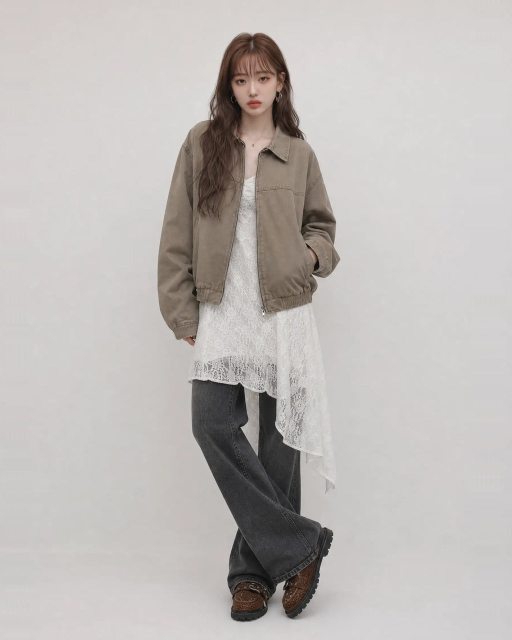 (UNISEX) Softening Work Dyeing Jacket