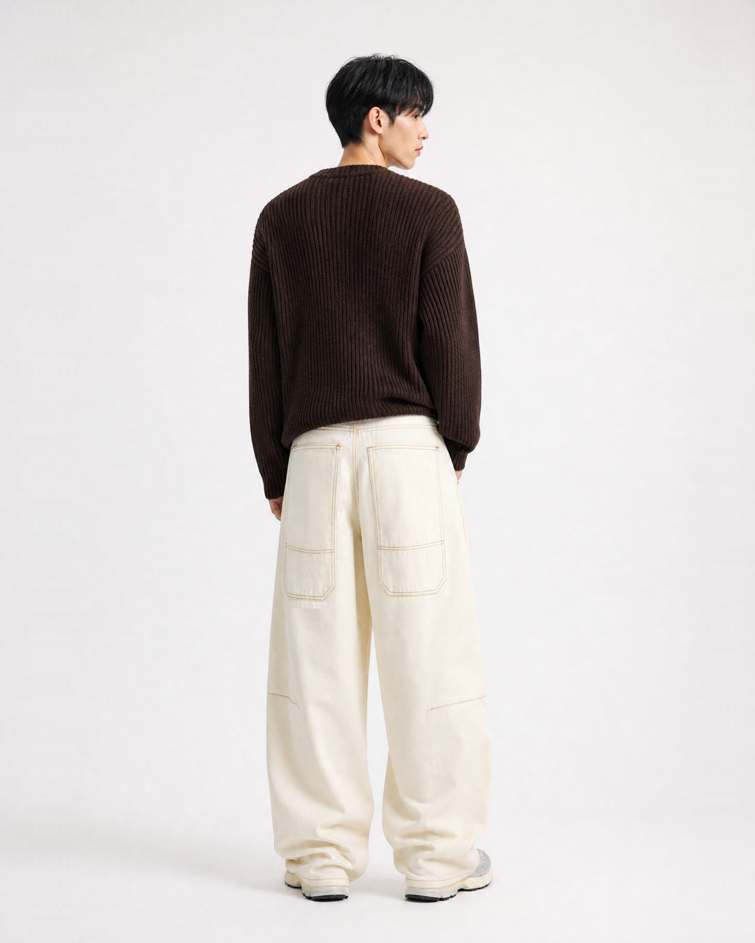(UNISEX) Curve Non-fade Denim Pants