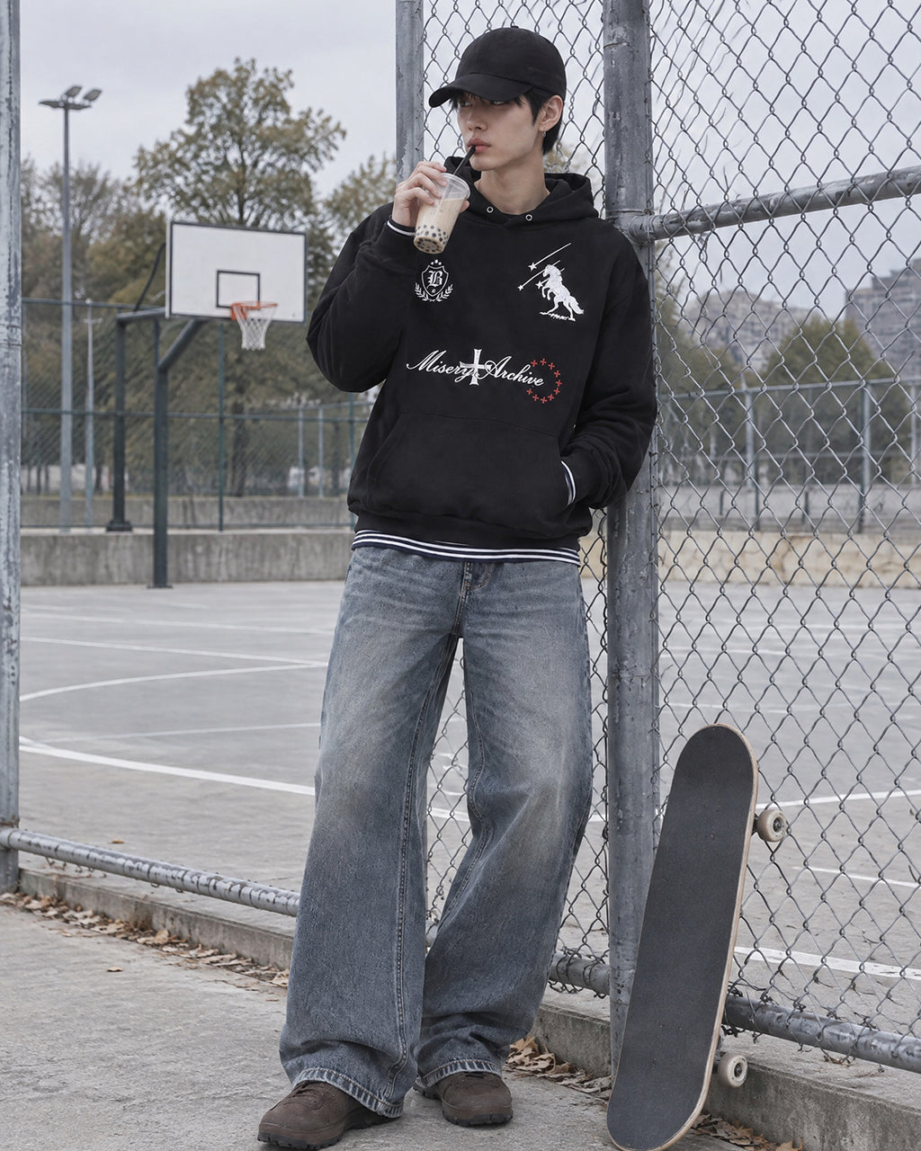 (UNISEX) Starfall Graphic Hoodie