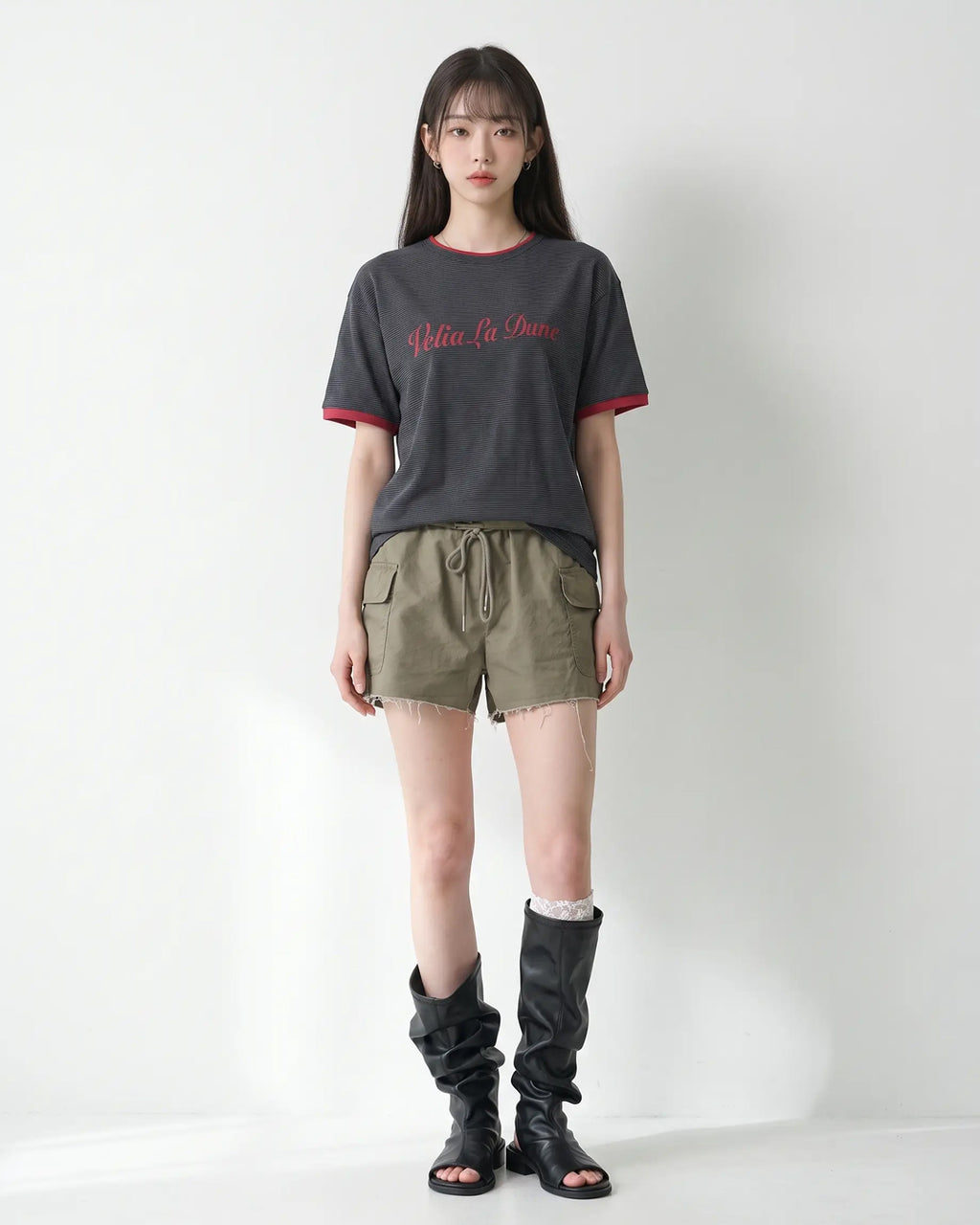 (UNISEX) Velia Layered Tee