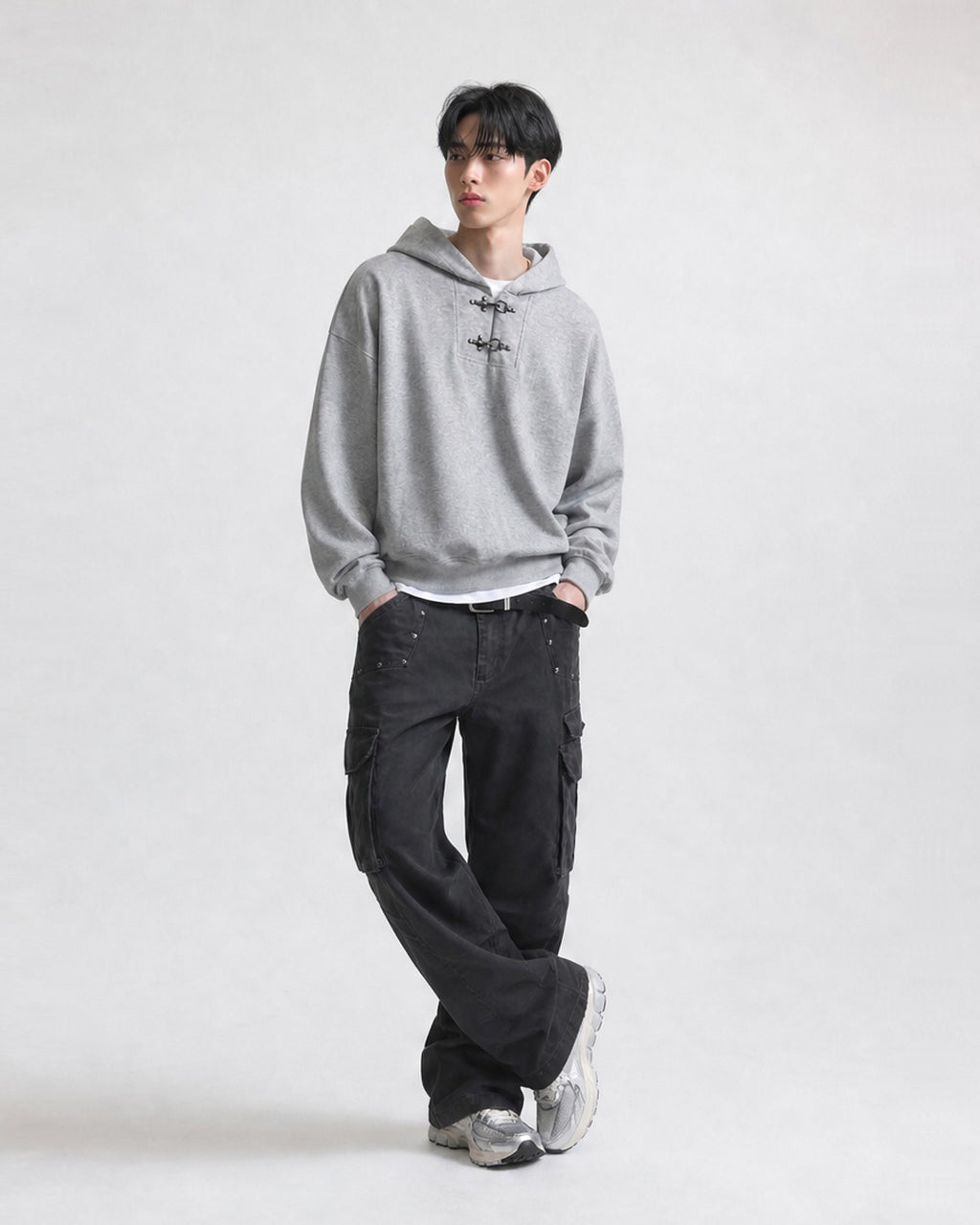 (UNISEX) Fireman Buckle Hoodie