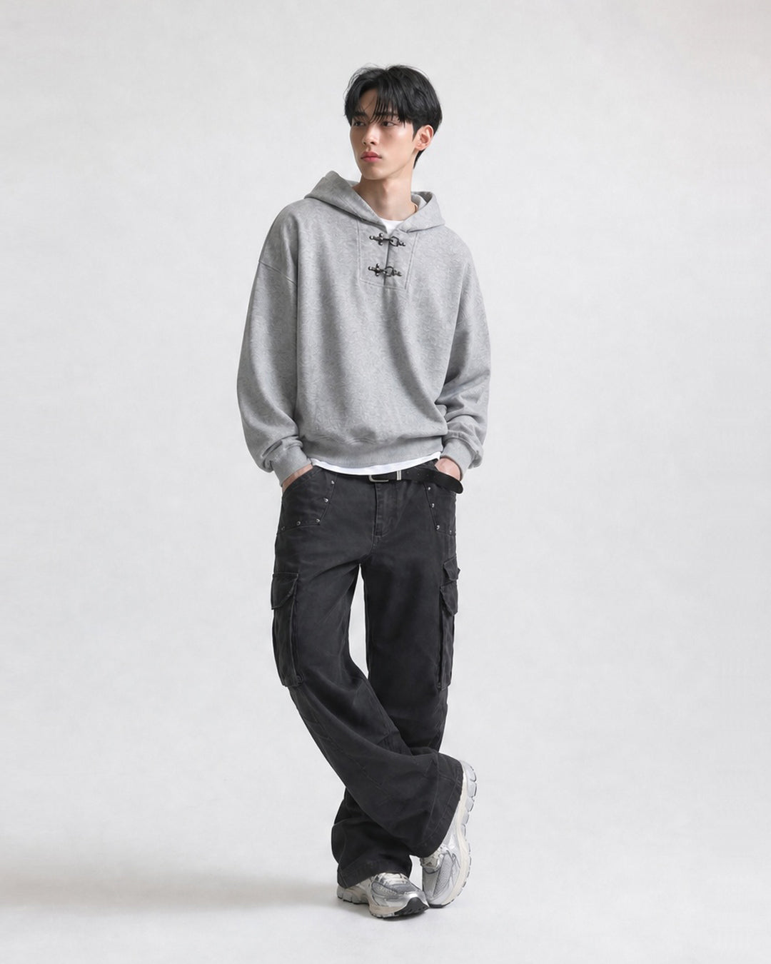 (UNISEX) Fireman Buckle Hoodie