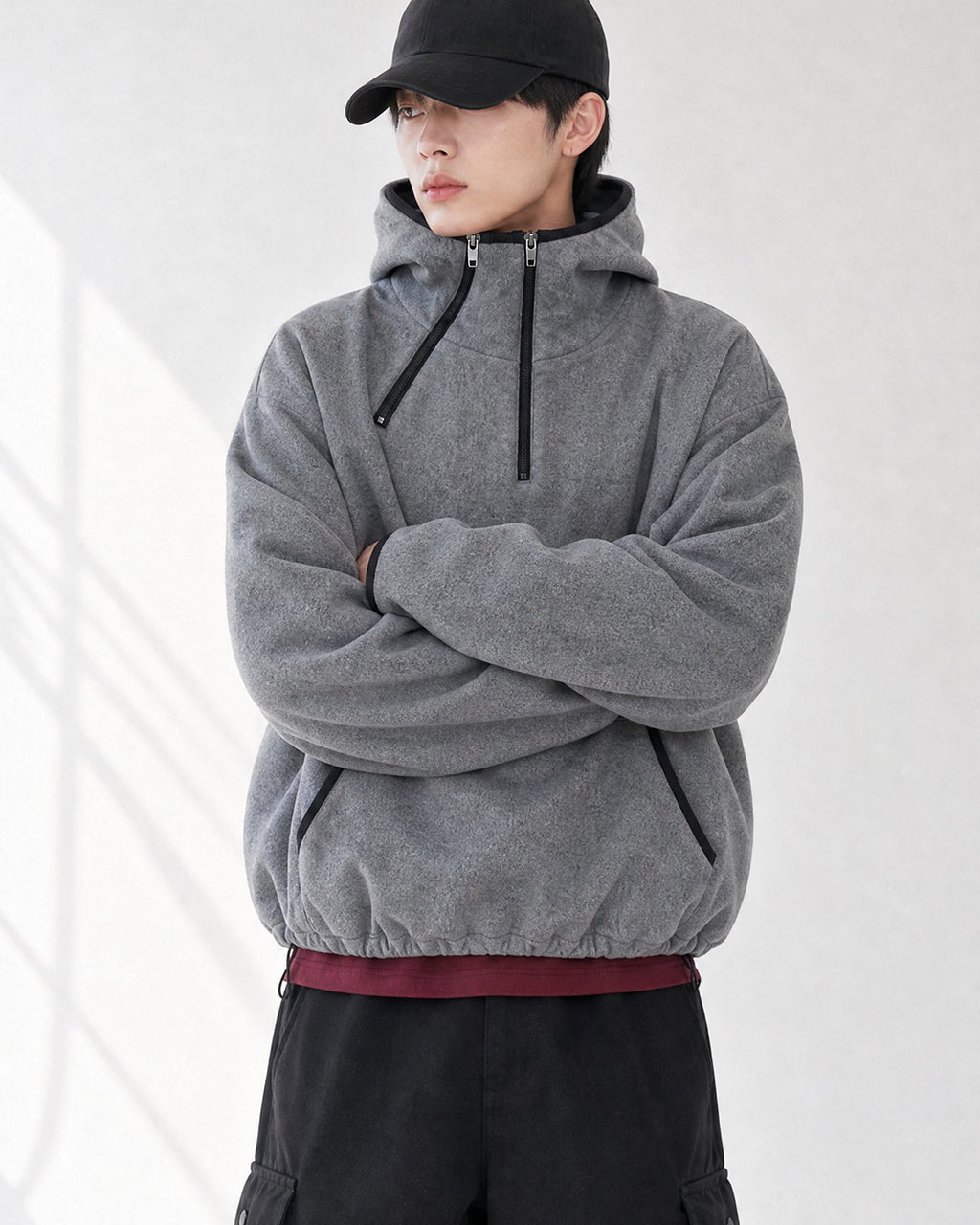 (UNISEX) Alps 2 Zip Fleece Hoodie