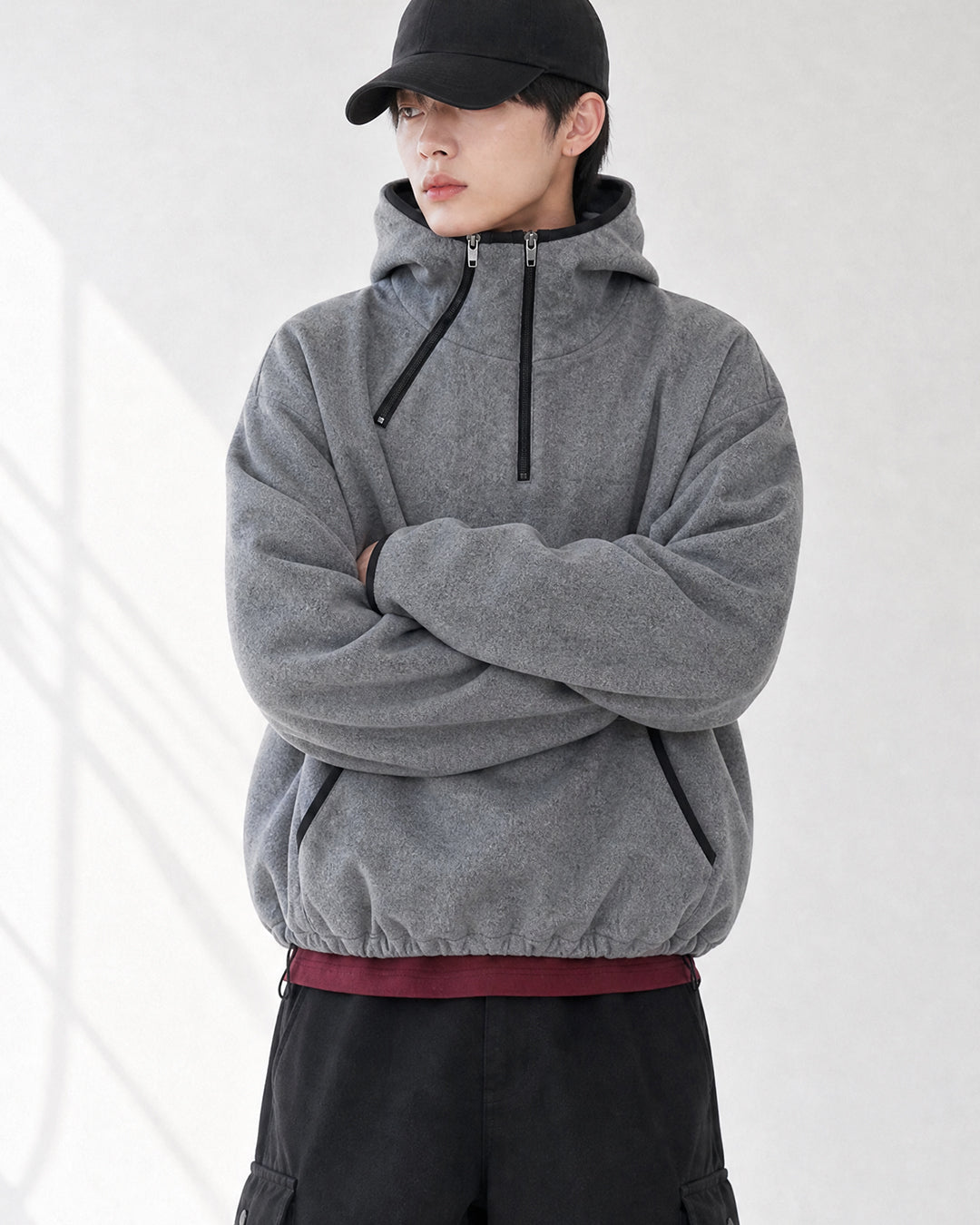 (UNISEX) Alps 2 Zip Fleece Hoodie