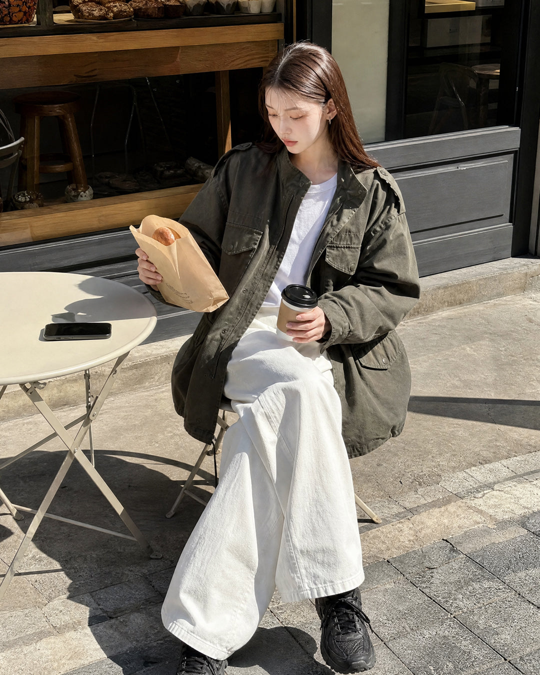 (UNISEX) M-65 Washed Field Jacket