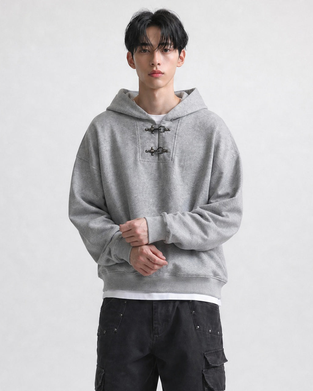 (UNISEX) Fireman Buckle Hoodie