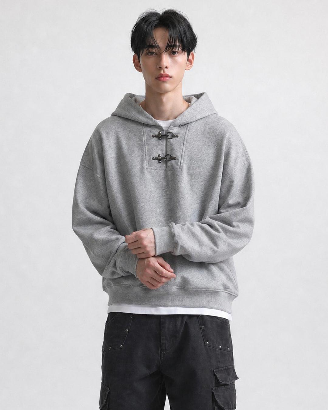 (UNISEX) Fireman Buckle Hoodie