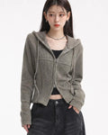 (W's) Side Slit Ribbed Hoodie