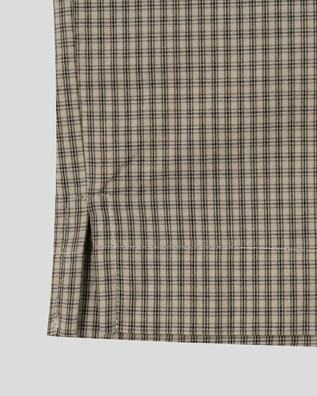 (UNISEX) Fireman Buckle Check Shirt