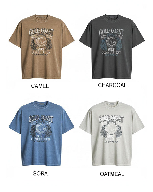 (UNISEX) Coast Pigment Box-fit T-shirt