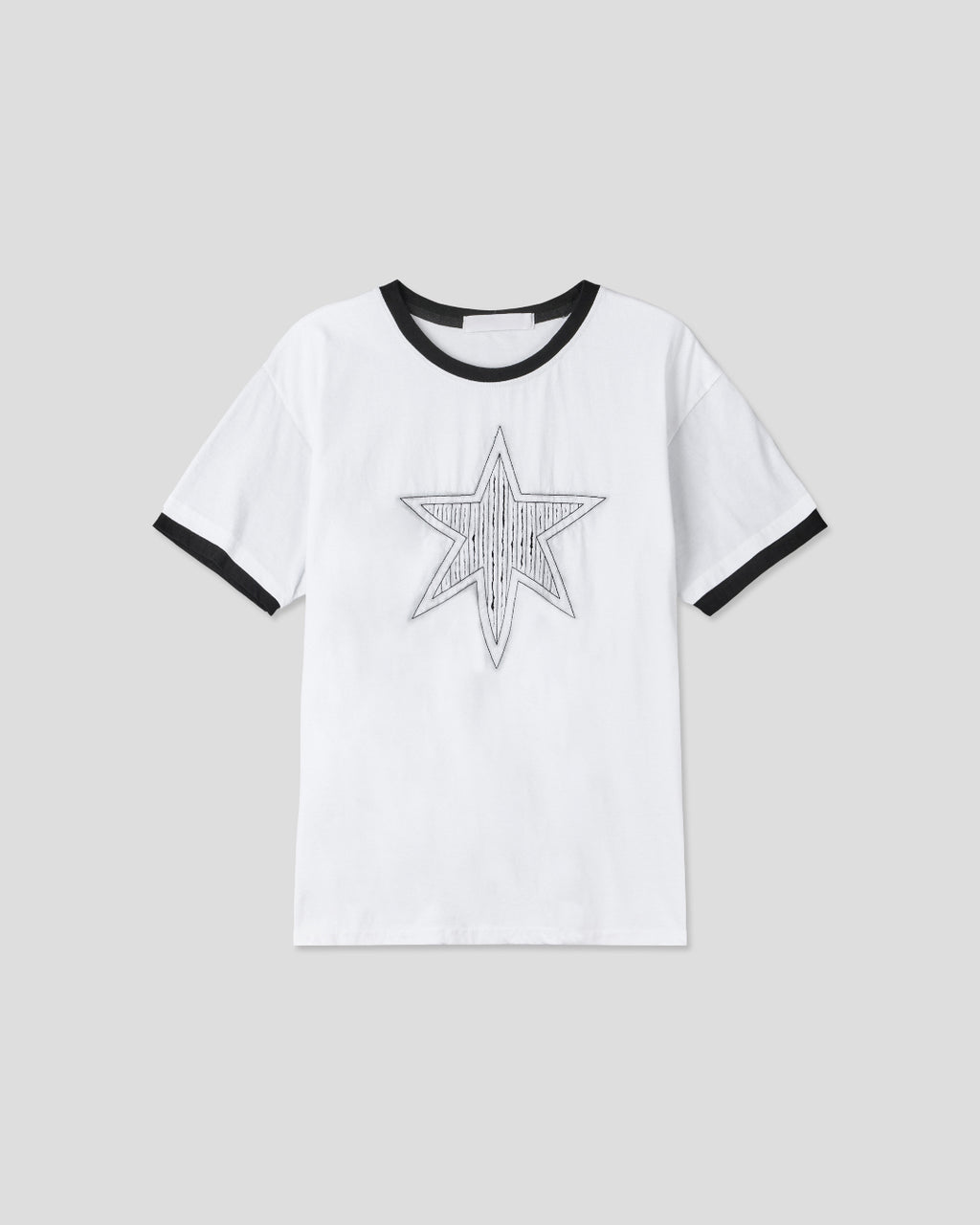 (UNISEX) Cutting Star Double Sleeve Tee