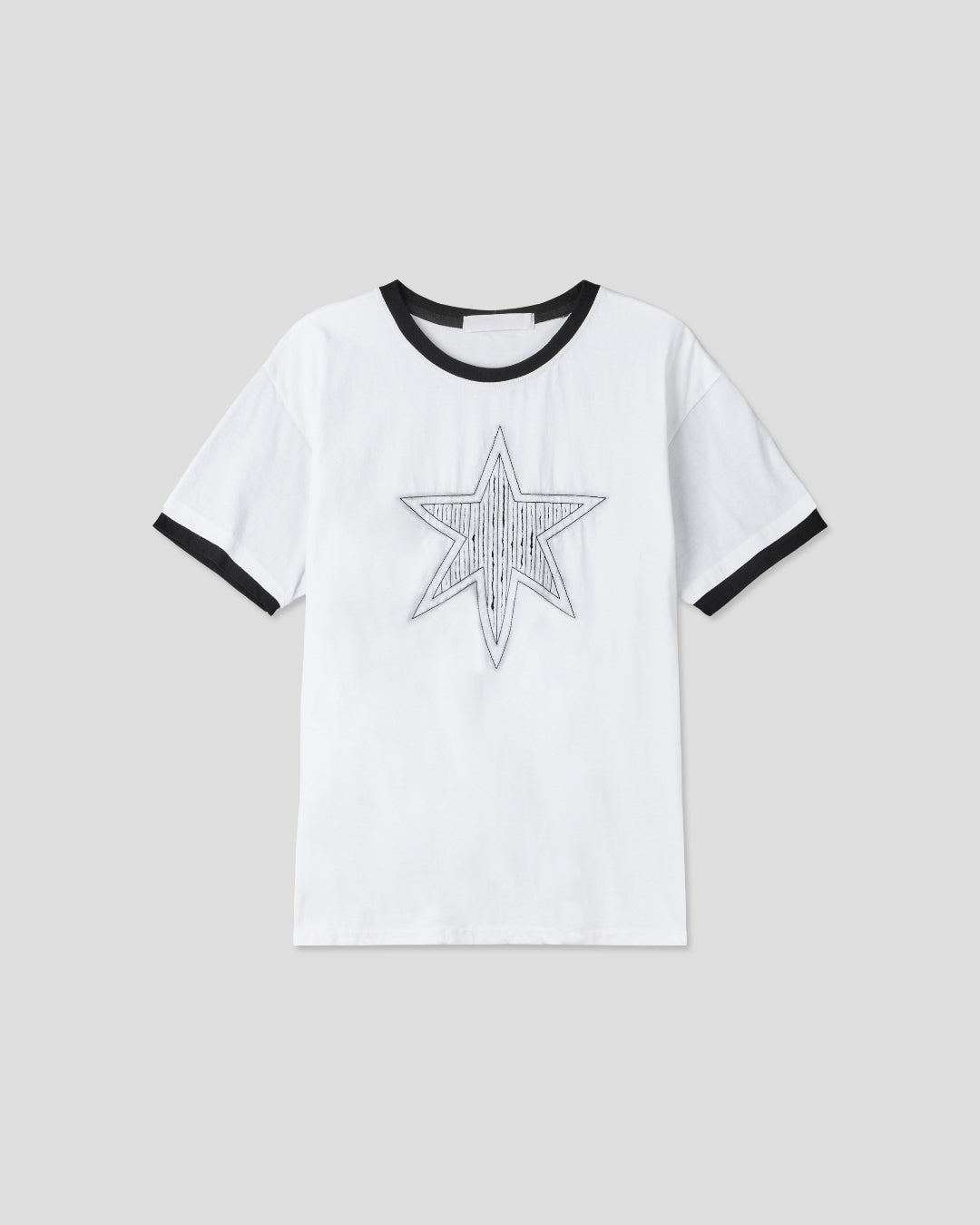 (UNISEX) Cutting Star Double Sleeve Tee