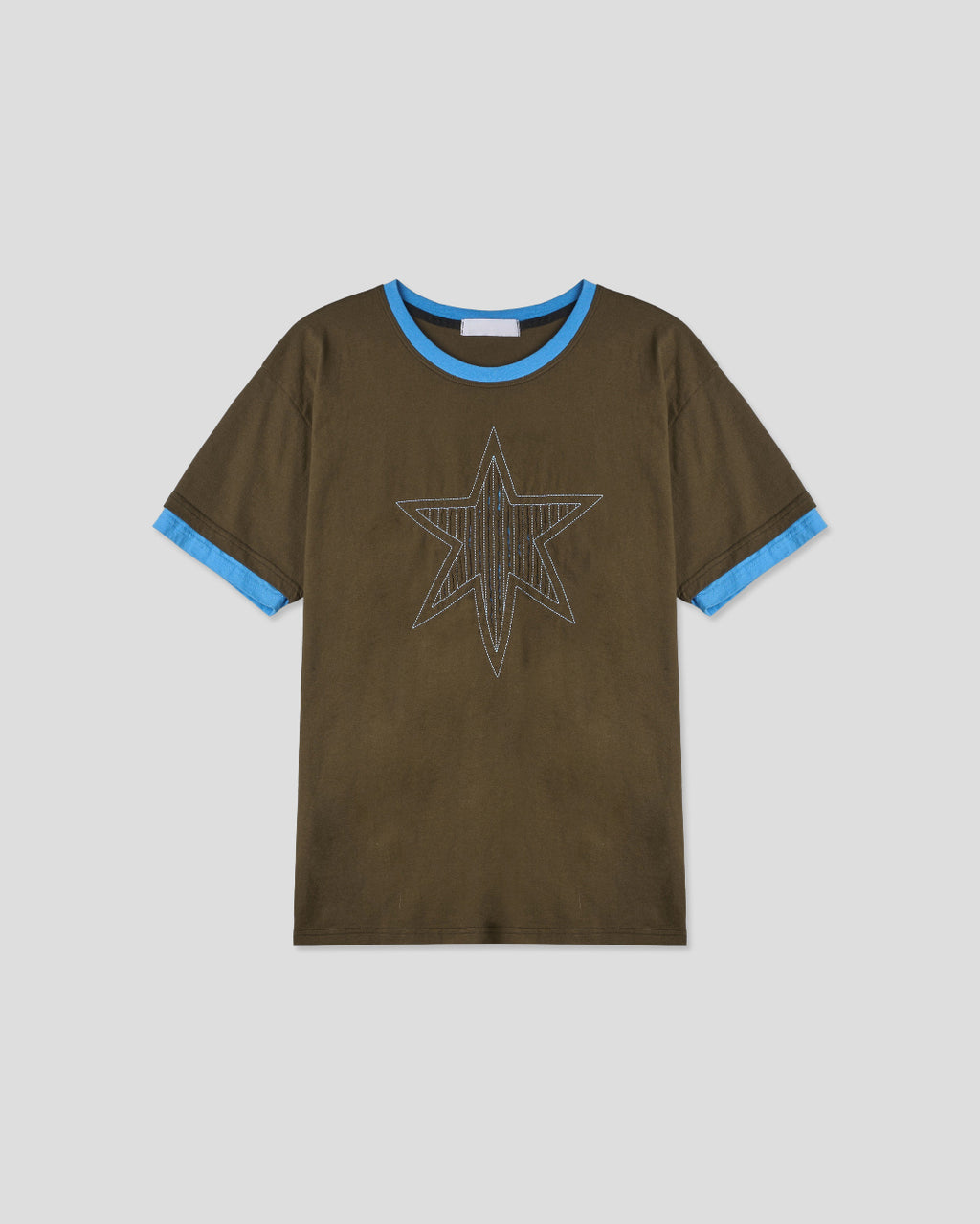 (UNISEX) Cutting Star Double Sleeve Tee
