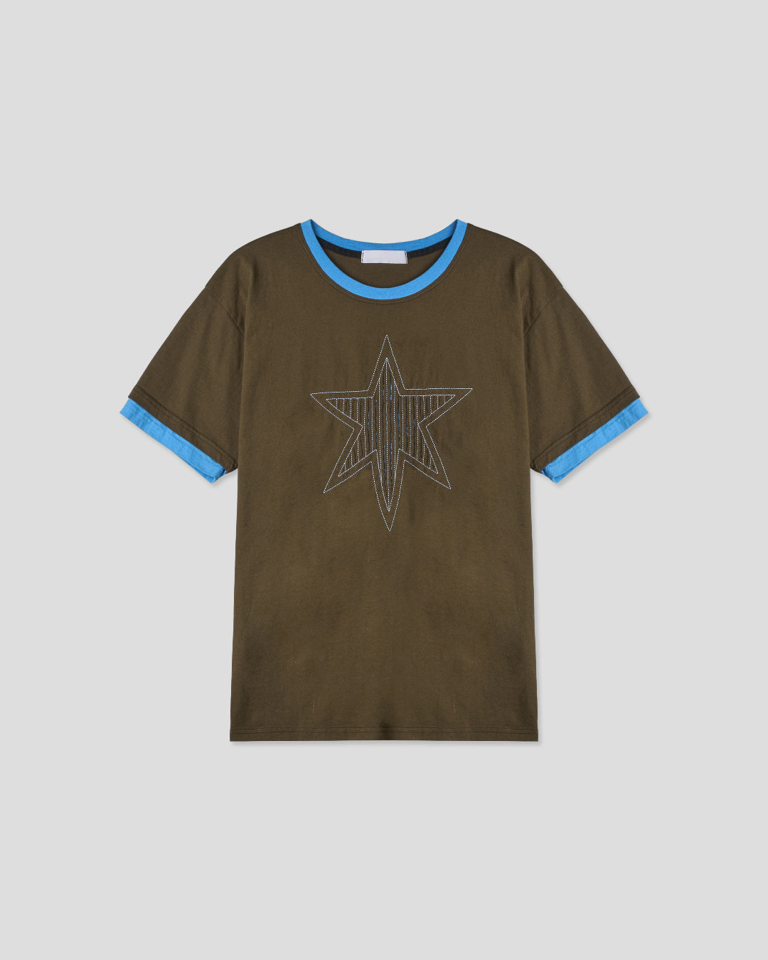 (UNISEX) Cutting Star Double Sleeve Tee
