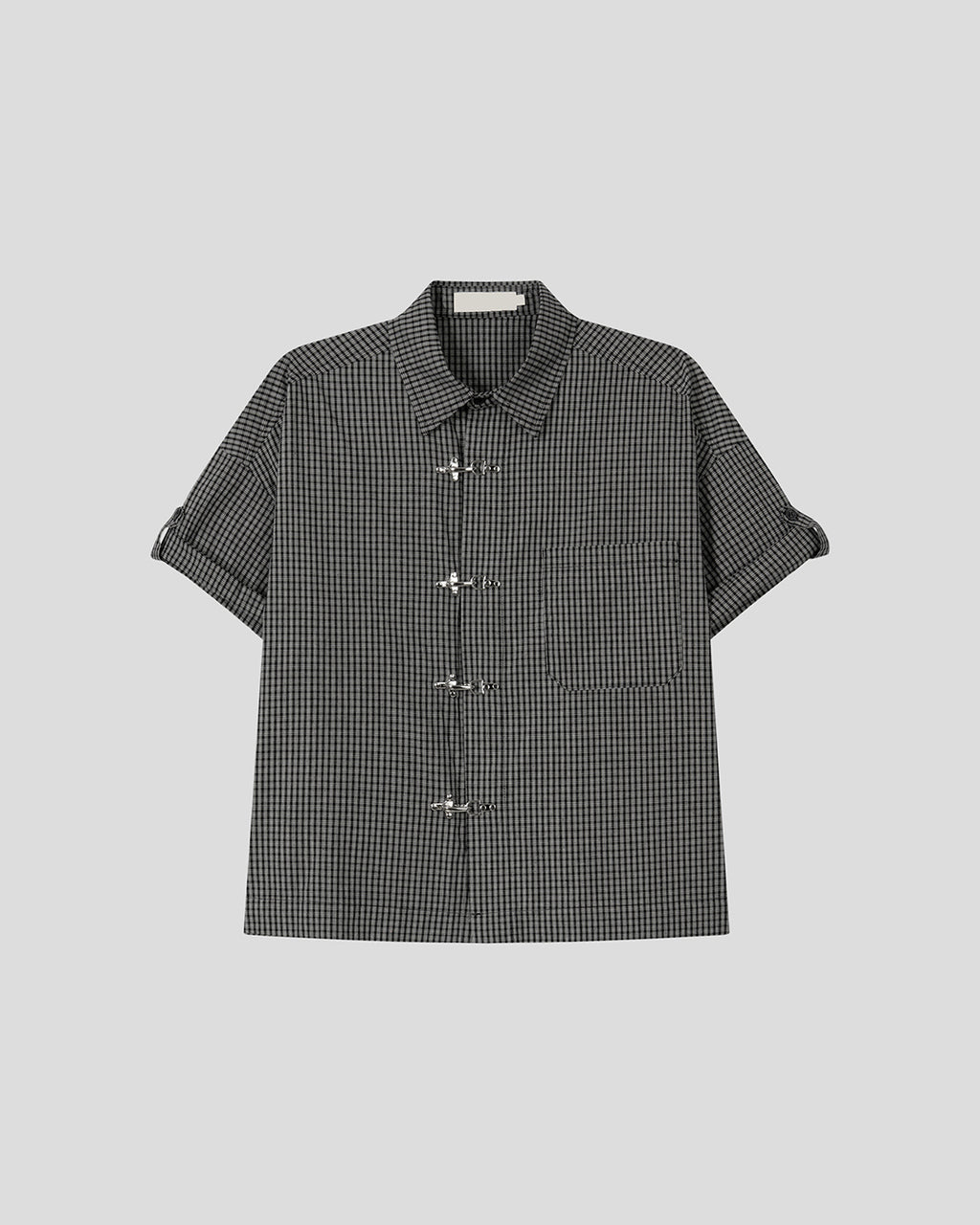 (UNISEX) Fireman Buckle Check Shirt