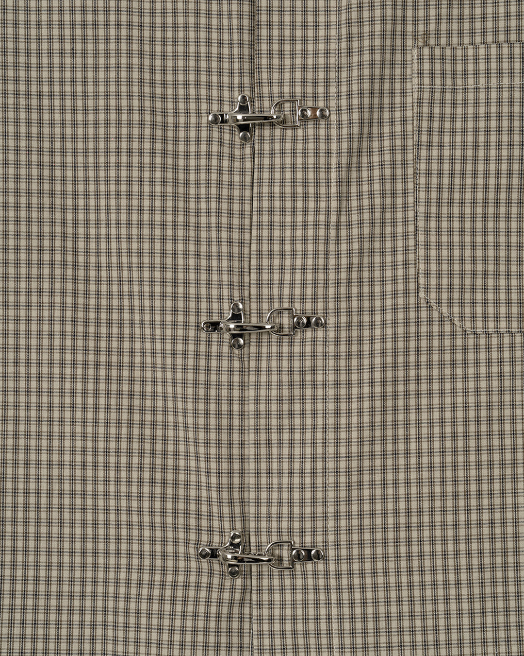 (UNISEX) Fireman Buckle Check Shirt
