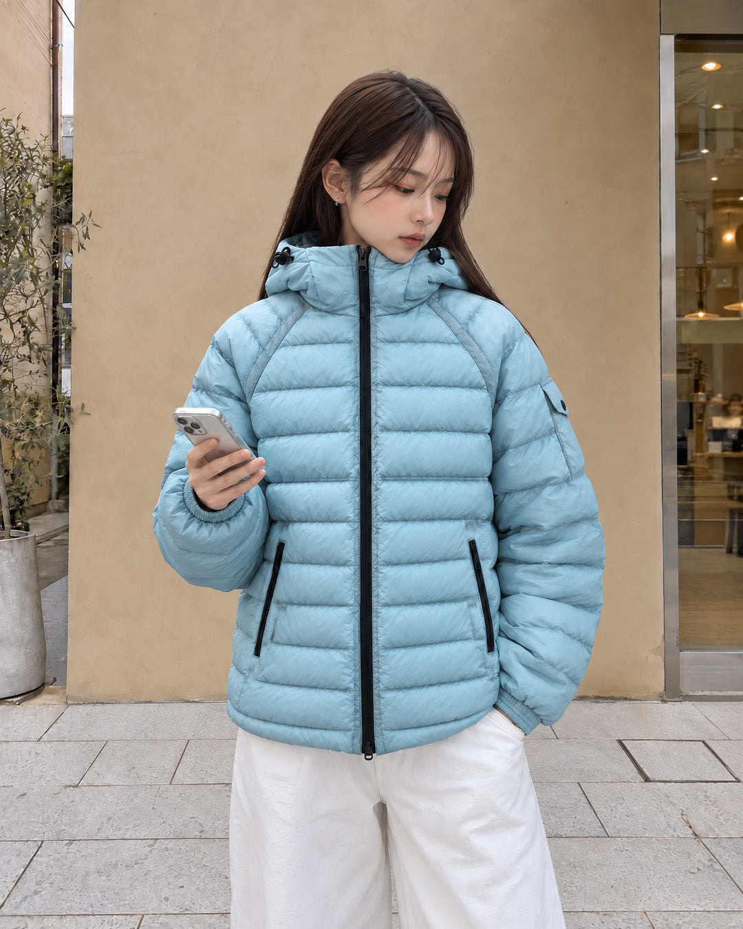 KIXI SKY BLUE — AI model try-on (upper_body)