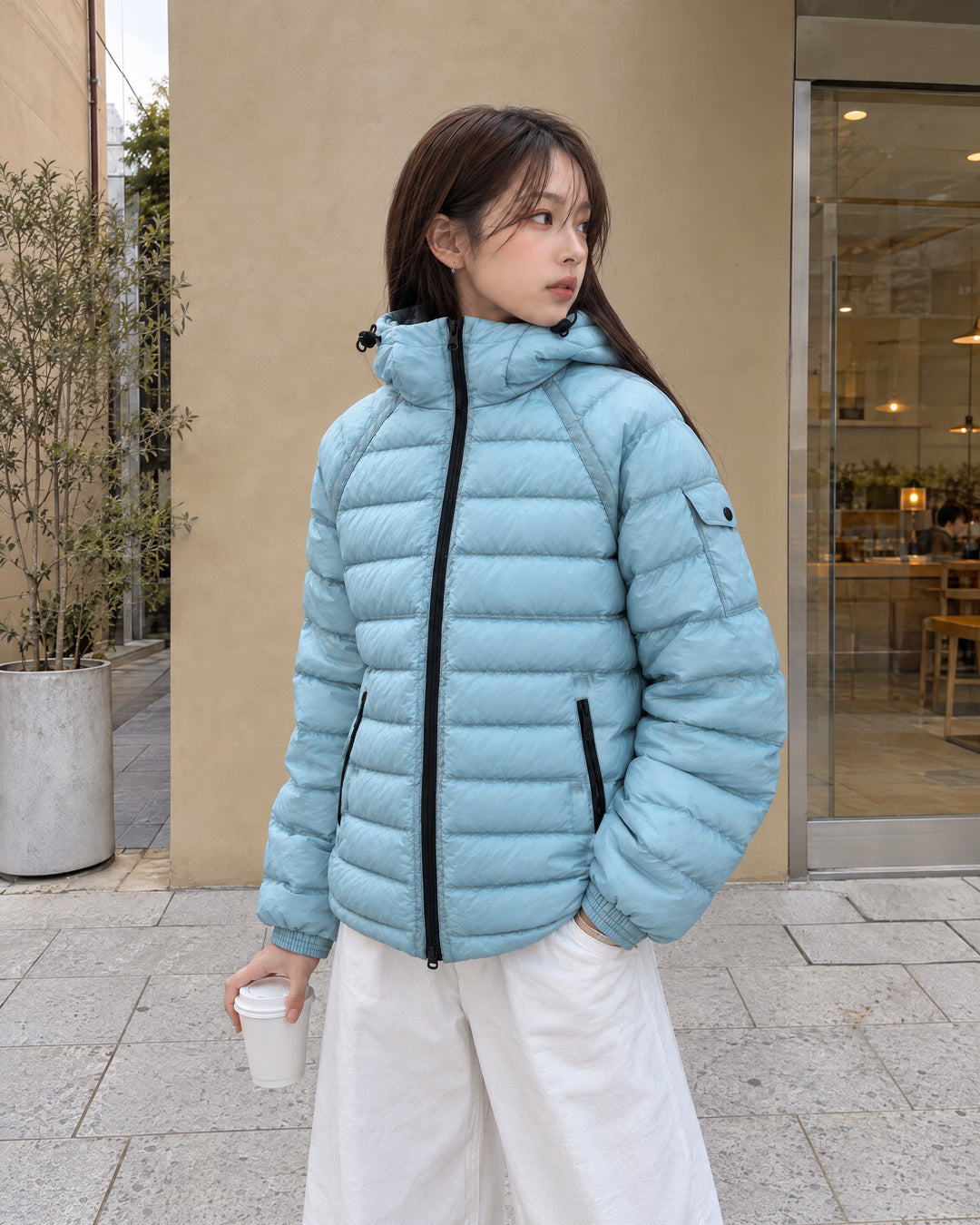KIXI SKY BLUE — AI model try-on (upper_body)