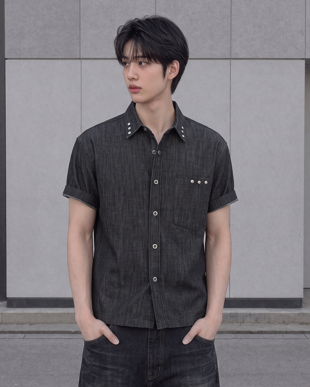 (M's) Rivet Denim Shirt