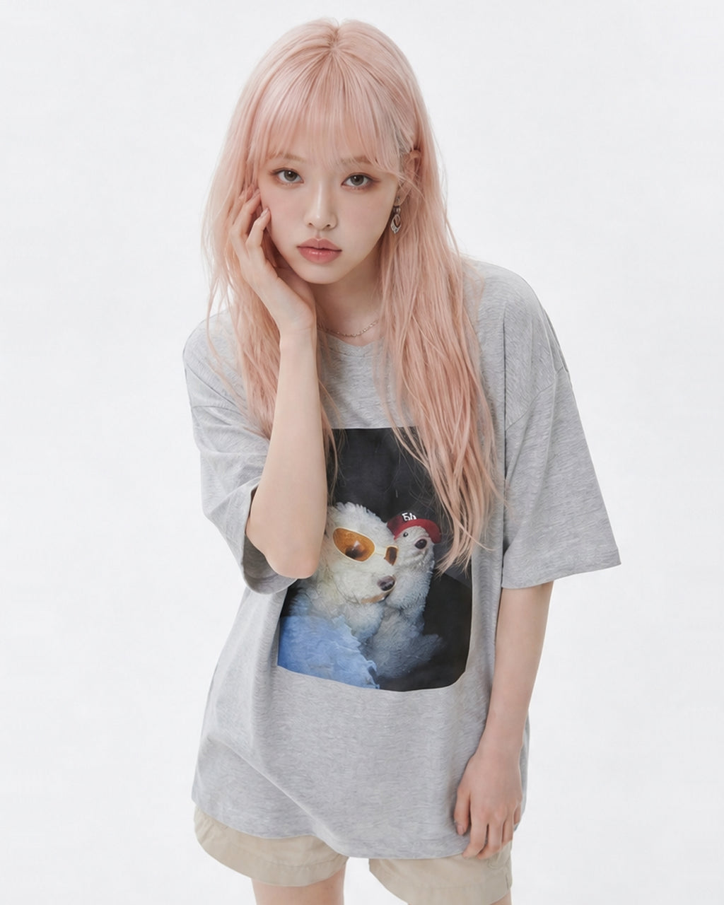 (UNISEX) Hip Dog Tee