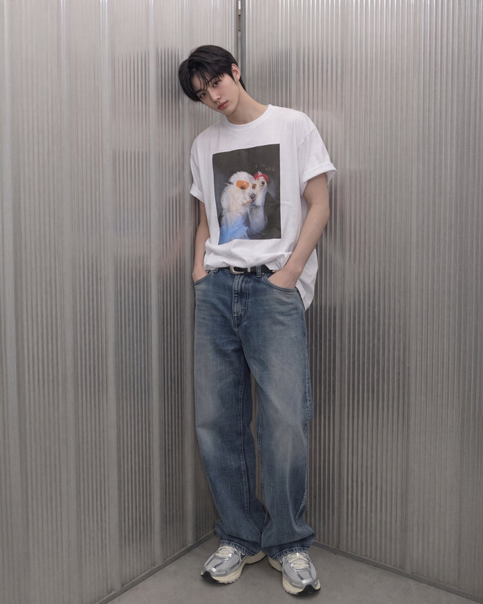 (UNISEX) Hip Dog Tee