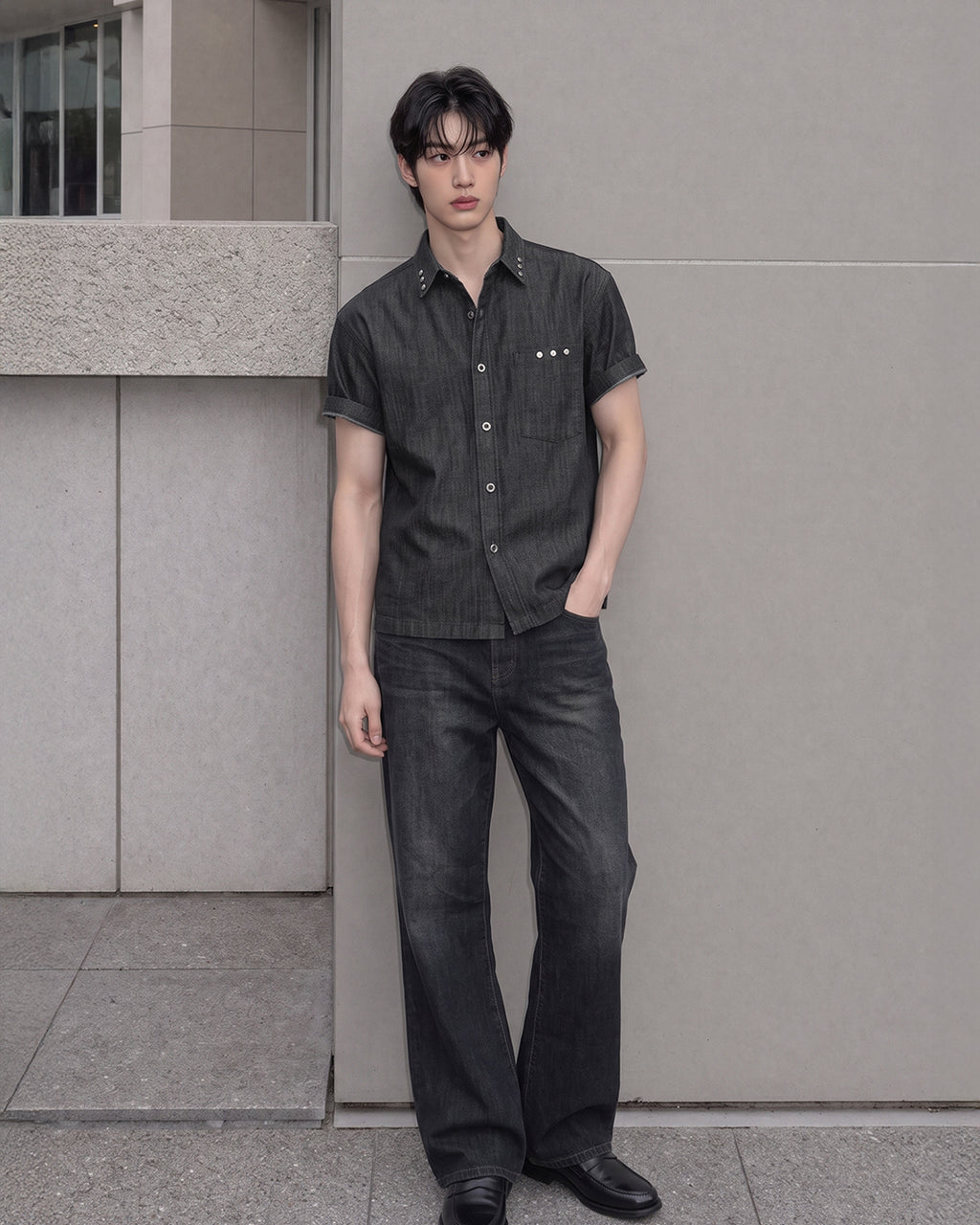 (M's) Rivet Denim Shirt