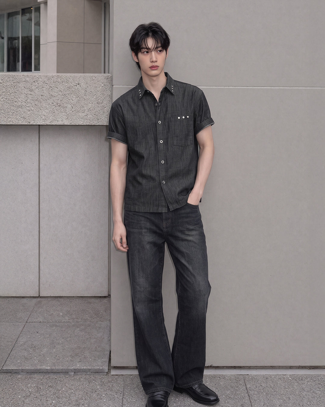 (M's) Rivet Denim Shirt
