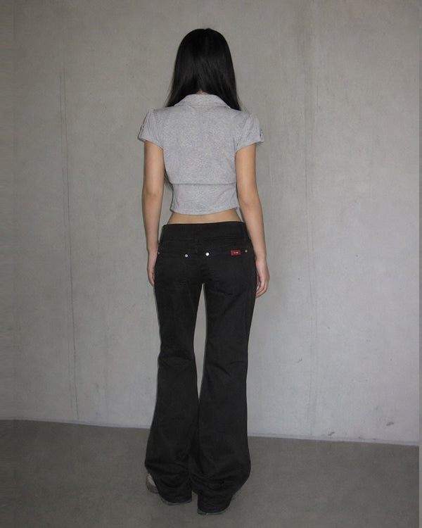 (W's) Waistband Semi-Wide Cotton Pants