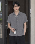 (UNISEX) Fireman Buckle Check Shirt