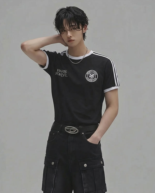 (M's) Paris Muscle-fit Ringer T-shirt